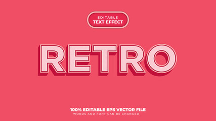 Retro 3D Editable Text Effect