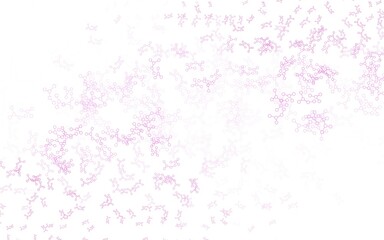 Light Pink, Yellow vector pattern with artificial intelligence network.