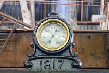 antique clock at Kennicot mine
