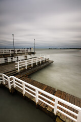 Naklejka premium pier on the beach