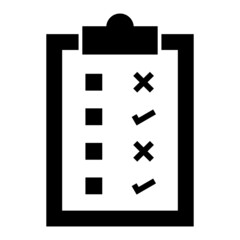Obraz premium Vector Checklist Glyph Icon Design