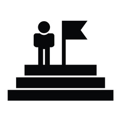 Vector Role Model Glyph Icon Design