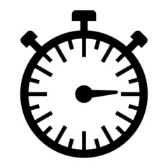 Vector Stopwatch Glyph Icon Design