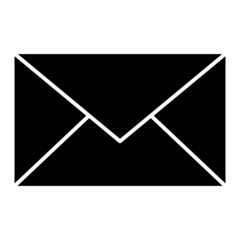 Vector Mail Glyph Icon Design