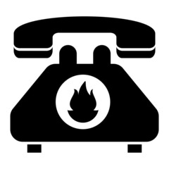  Vector Firebrigade Call Glyph Icon Design