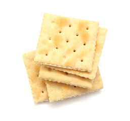 Cracker isolated on white background