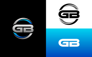 GB Letter Initial Logo Design Template Vector Illustration