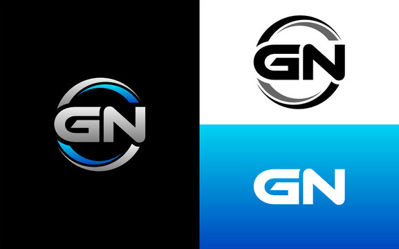 GN Letter Initial Logo Design Template Vector Illustration