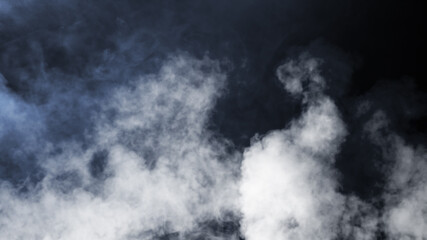 幻想的な暗闇と煙のイメージ　光とスモーク