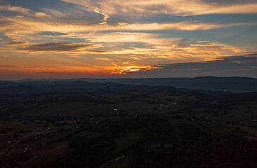 Sunset over Cherokee Lake, Tennessee