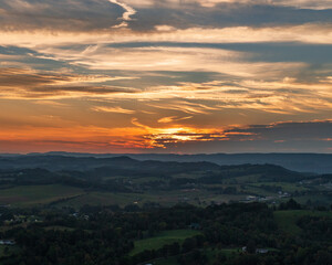 Sunset over Cherokee Lake, Tennessee