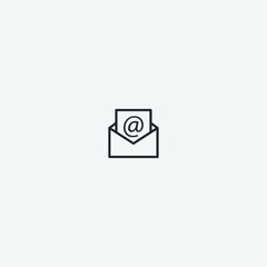 Email vector icon illustration sign