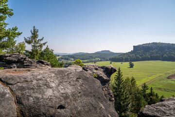 Auf dem Tafelberg Quirl im Elbsandsteingebirge