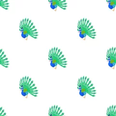 Raamstickers Vlinders Peacock patroon naadloze achtergrond textuur herhalen behang geometrische vector