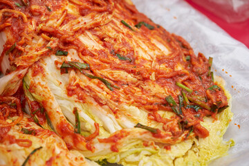 Making Korean Traditional Kimchi