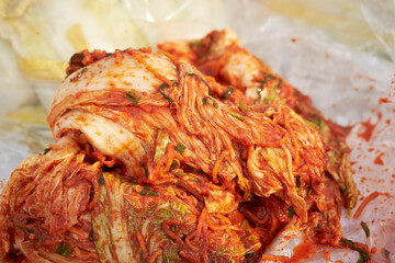 Making Korean Traditional Kimchi