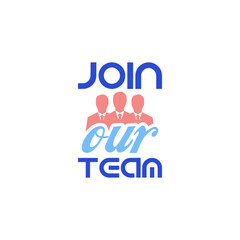 Join our team icon isolated on white background