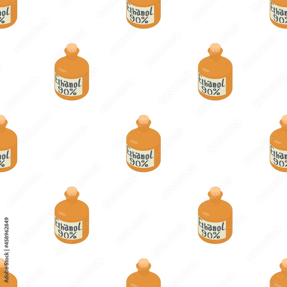 Poster ethanol in bottle pattern seamless background texture repeat wallpaper geometric vector