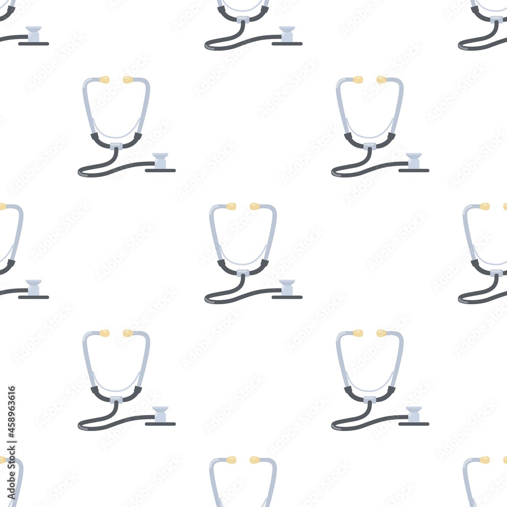 Poster stethoscope pattern seamless background texture repeat wallpaper geometric vector