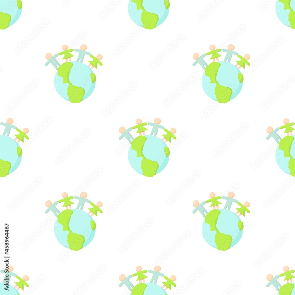 Poster globe pattern seamless background texture repeat wallpaper geometric vector
