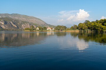 Fototapeta na wymiar Kaiafas lake in Zacharo, Peloponnisos, Greece