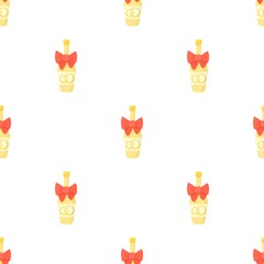 Champagne pattern seamless background texture repeat wallpaper geometric vector