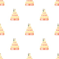Wedding cake pattern seamless background texture repeat wallpaper geometric vector