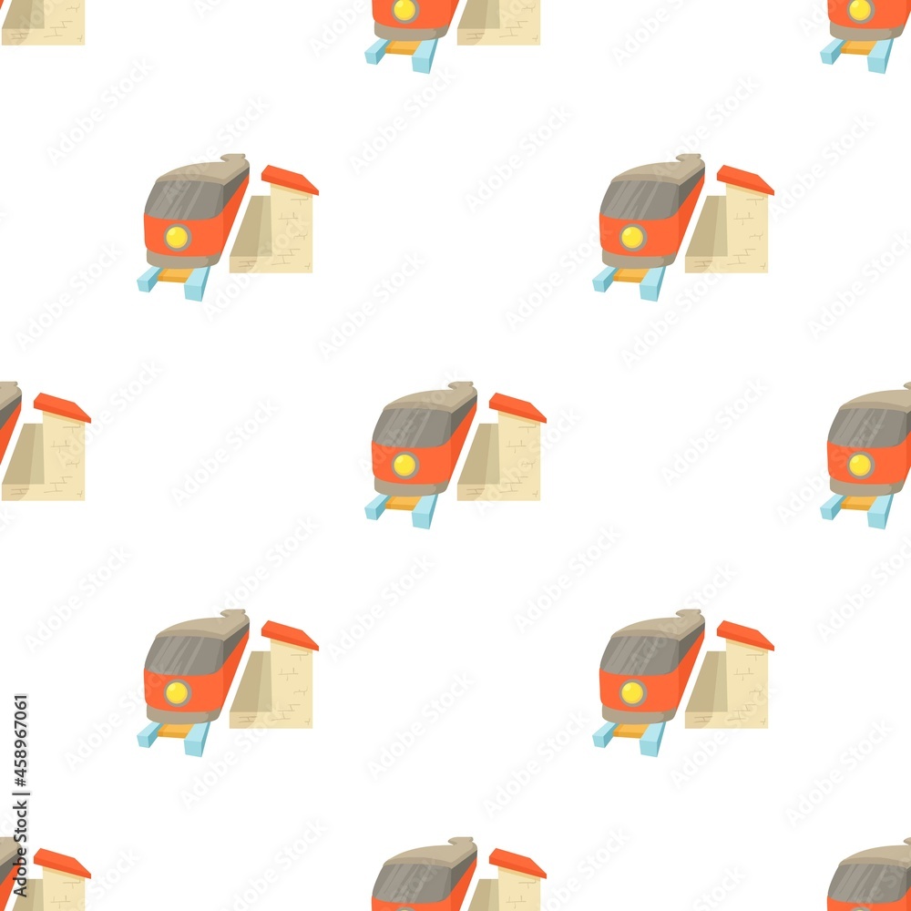 Poster train pattern seamless background texture repeat wallpaper geometric vector