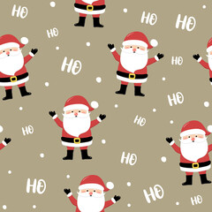Christmas background with Santa Claus. Vector