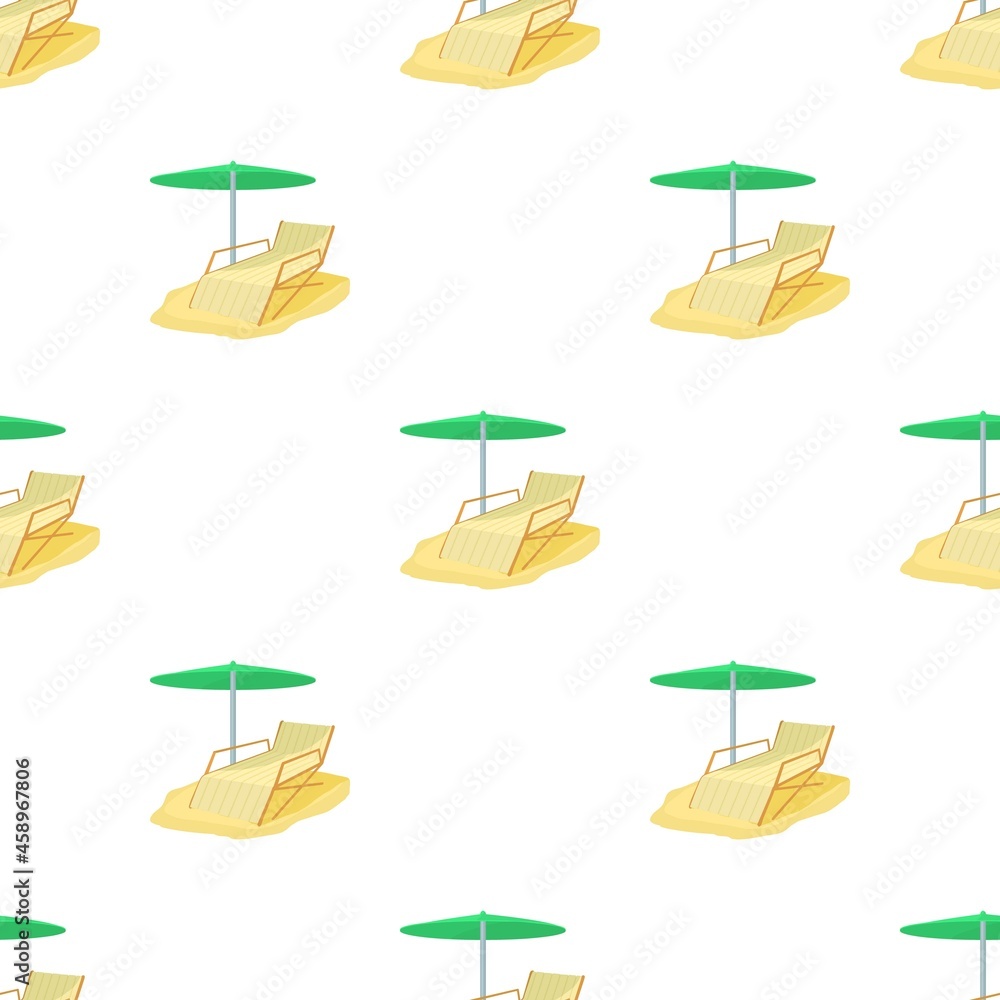 Poster deck chair pattern seamless background texture repeat wallpaper geometric vector