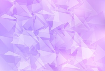 Light Purple vector polygon abstract layout.