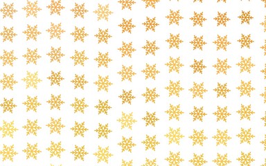 Light Yellow vector pattern with christmas snowflakes, stars.
