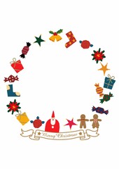 
フレームの素材。
クリスマスのフレームデザイン。
グリーティングカードのテンプレート。