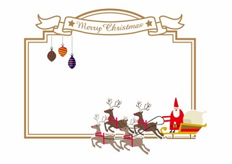 
フレームの素材。
クリスマスのフレームデザイン。
グリーティングカードのテンプレート。