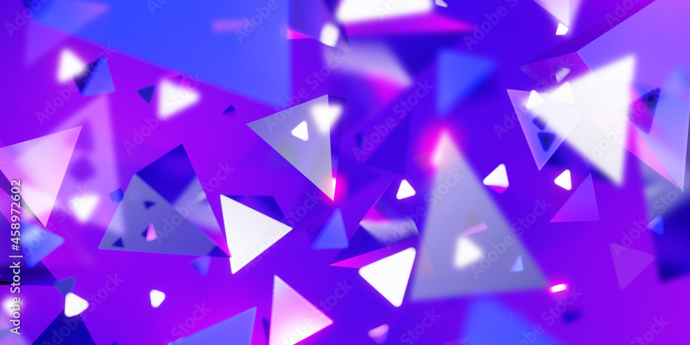 Poster abstract triangle background technology scene concept 3d illustration