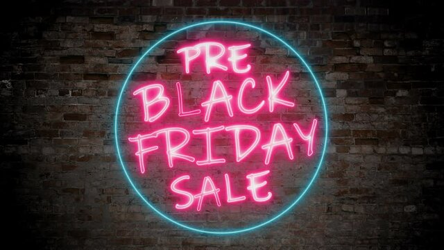 pre black friday sale neon light sign 