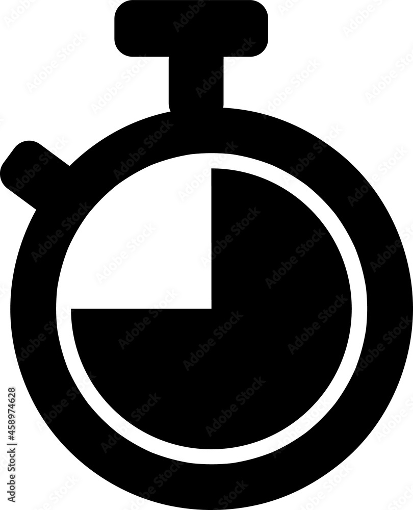 Poster stopwatch icon vector. timer icon symbol isolated.eps