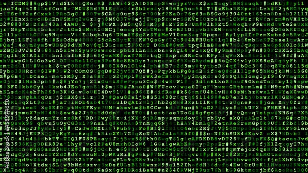 Poster running encrypted data