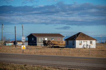 House on the Siksika Nation reservation in Alberta. Housing is a concerning issue for many First...