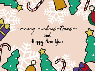 Christmas Banner Background Template Design