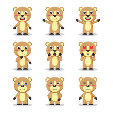 Cute bears character bundle