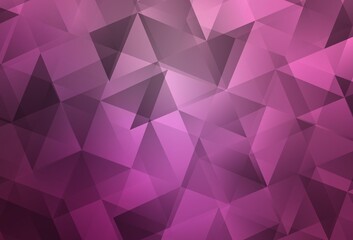 Light Pink vector abstract mosaic backdrop.