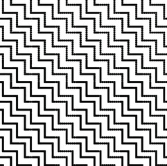 Rough, irregular texture composed of monochrome geometric elements. Overlay distressed grunge background. Abstract vector illustration. Isolated on white background. EPS10