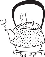 Illustration of kettle 