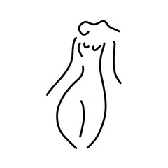 Obraz premium line art illustration of a woman 