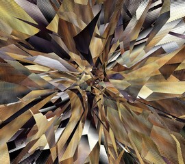 intricate and detailed patterns and design in bronze copper and silver grey colours