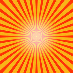 Starburst, sunburst background. Vintage abstract template with yellow sunrays eps 10