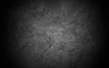 Old wall texture cement dark black gray  background abstract grey color design are light with white gradient background.