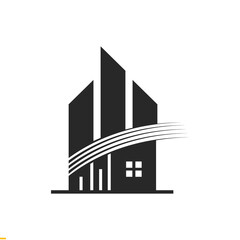 Naklejka premium Real Estate Logo Design For Business And Company
