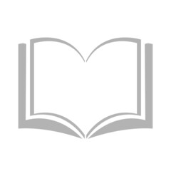 book icon on a white background, vector illustration